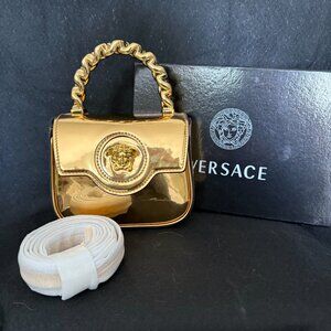 Versace La Medusa Mini Bag - Gold